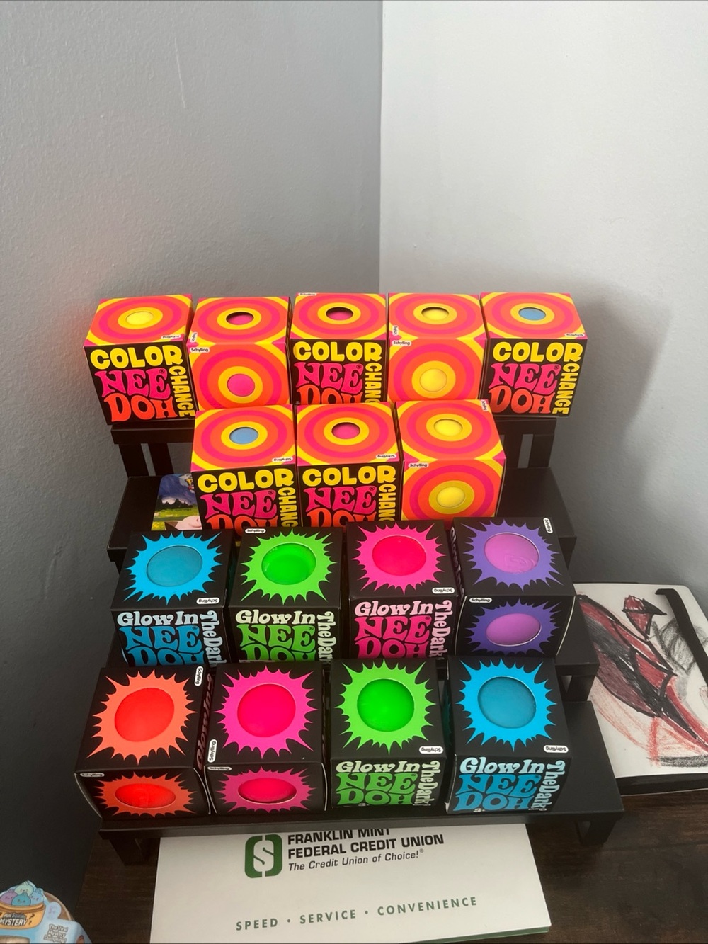 Color Change GLOW IN THE DARK Stress Ball - Bright Multi-Color